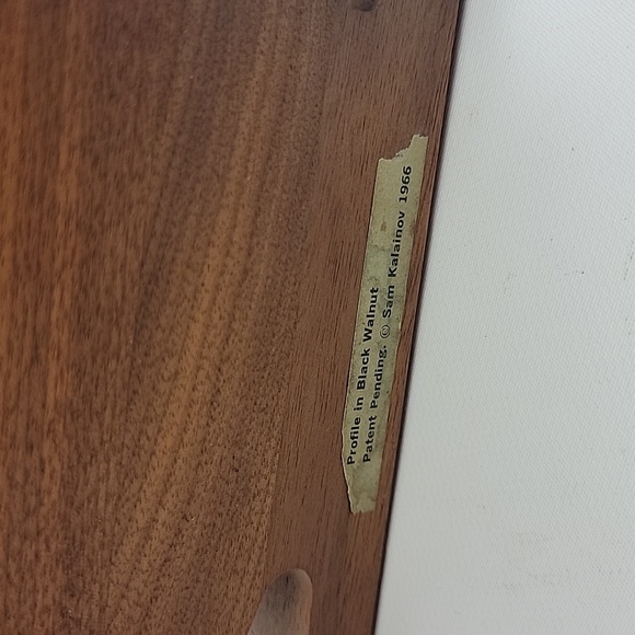 Black Walnut 1966 vintage wood Bookends - Picture 4 of 5